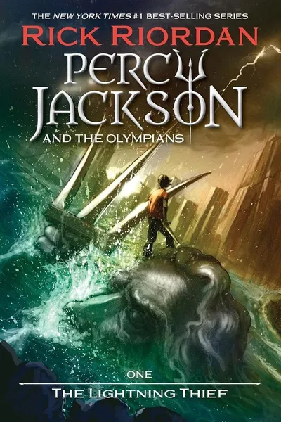 Percy Jackson and the Lightning Thief book cover
