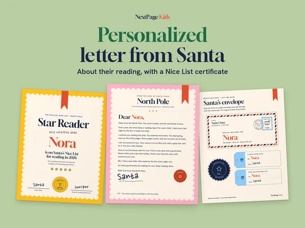 Letter from Santa, personalized with a sample name